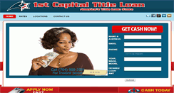 Desktop Screenshot of 1stcapitaltitleloans.com