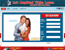 Tablet Screenshot of 1stcapitaltitleloans.com